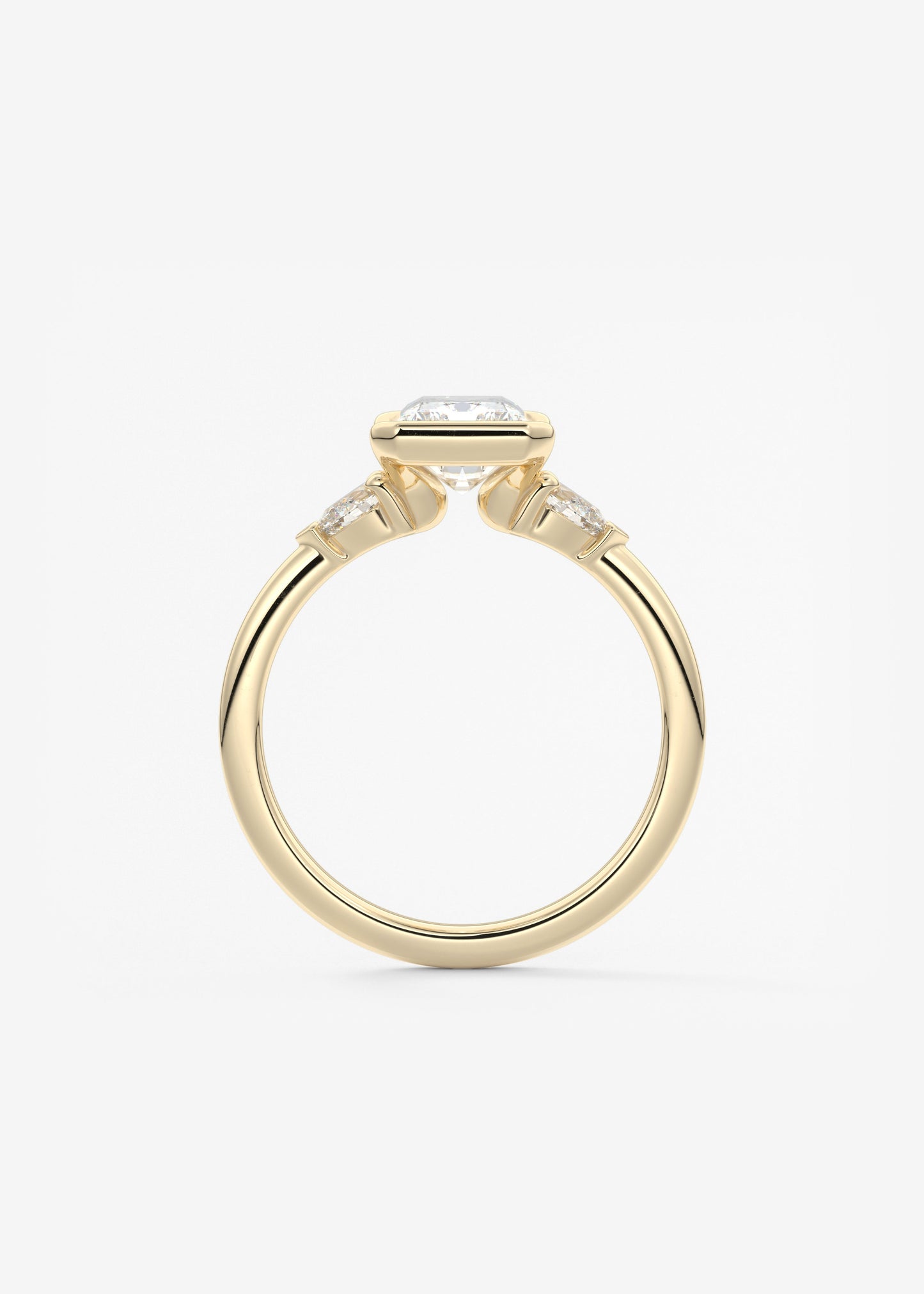 Oval Solitaire With Raised Basket Gallery Lab Grown Diamond Engagement Ring