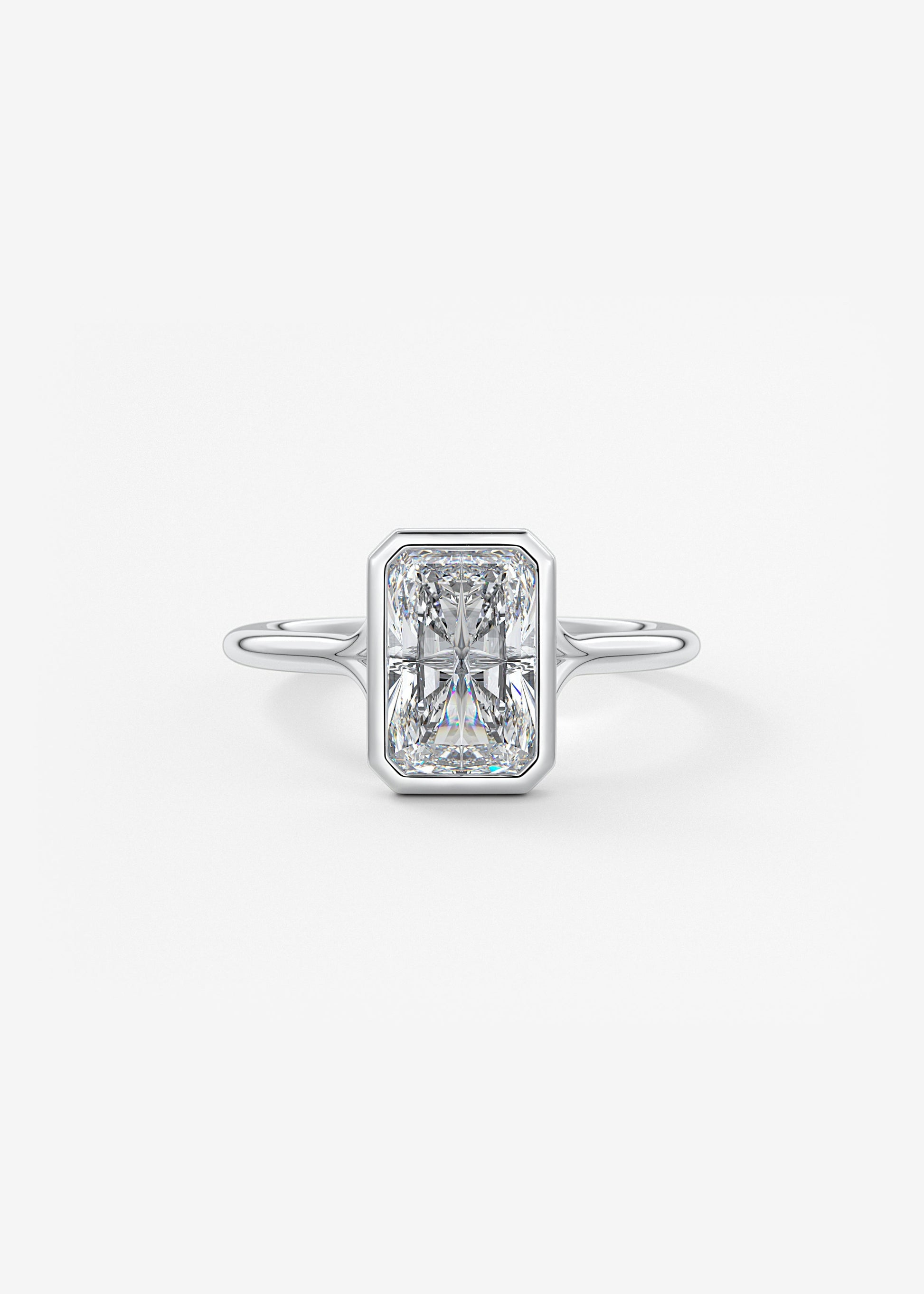 Oval Solitaire With Raised Basket Gallery Lab Grown Diamond Engagement Ring