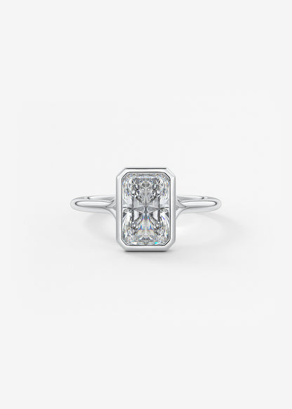 Oval Solitaire With Raised Basket Gallery Lab Grown Diamond Engagement Ring