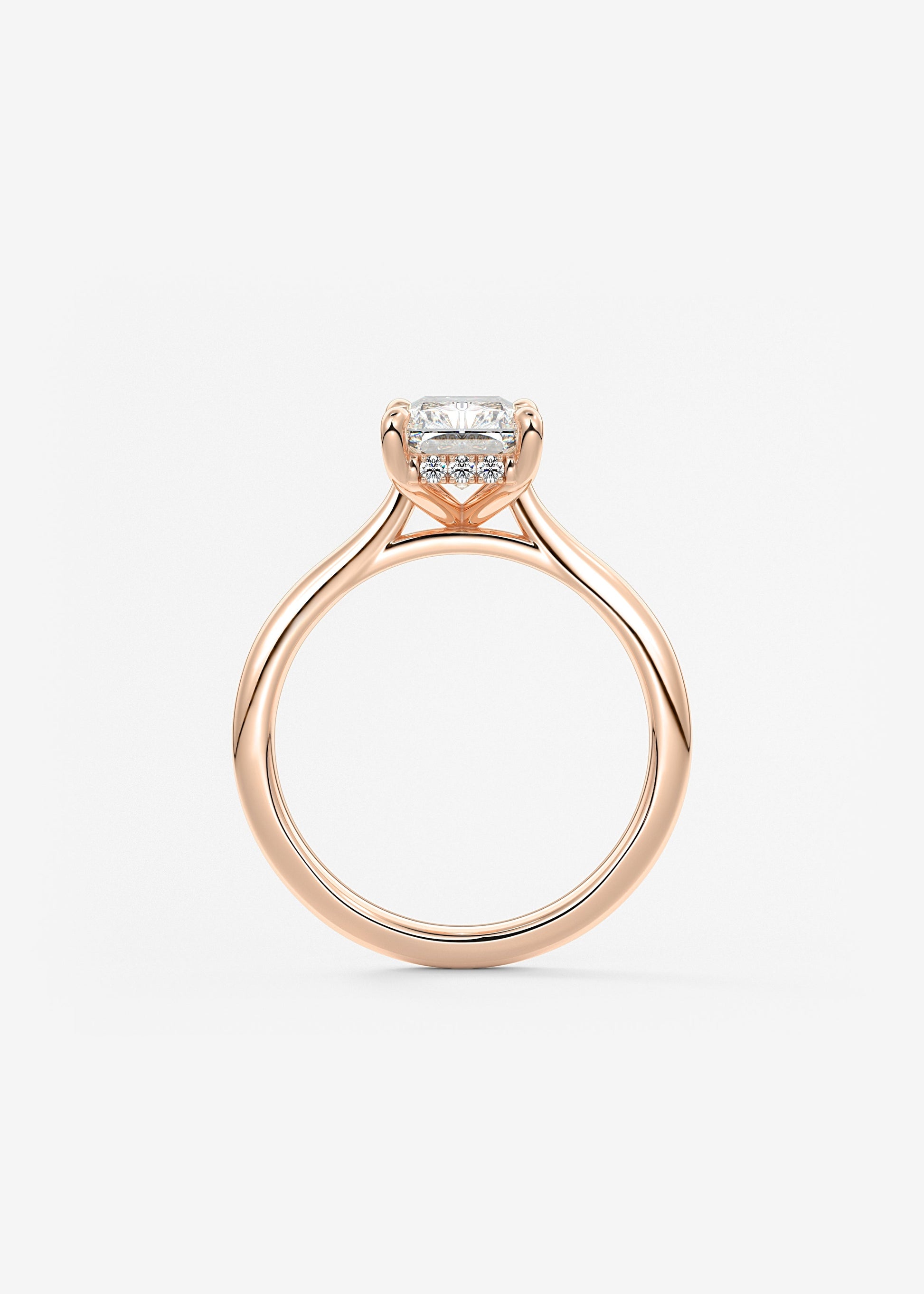 Oval Solitaire With Raised Basket Gallery Lab Grown Diamond Engagement Ring