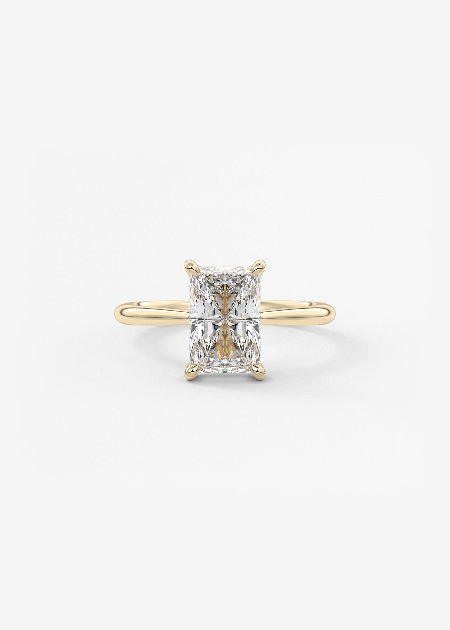 Oval Solitaire With Raised Basket Gallery Lab Grown Diamond Engagement Ring