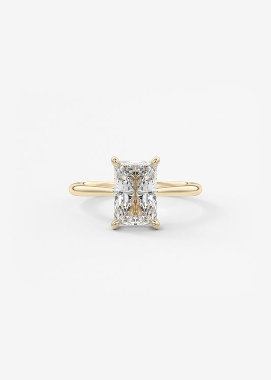 Oval Solitaire With Raised Basket Gallery Lab Grown Diamond Engagement Ring