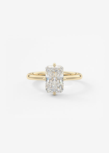 Oval Solitaire With Raised Basket Gallery Lab Grown Diamond Engagement Ring