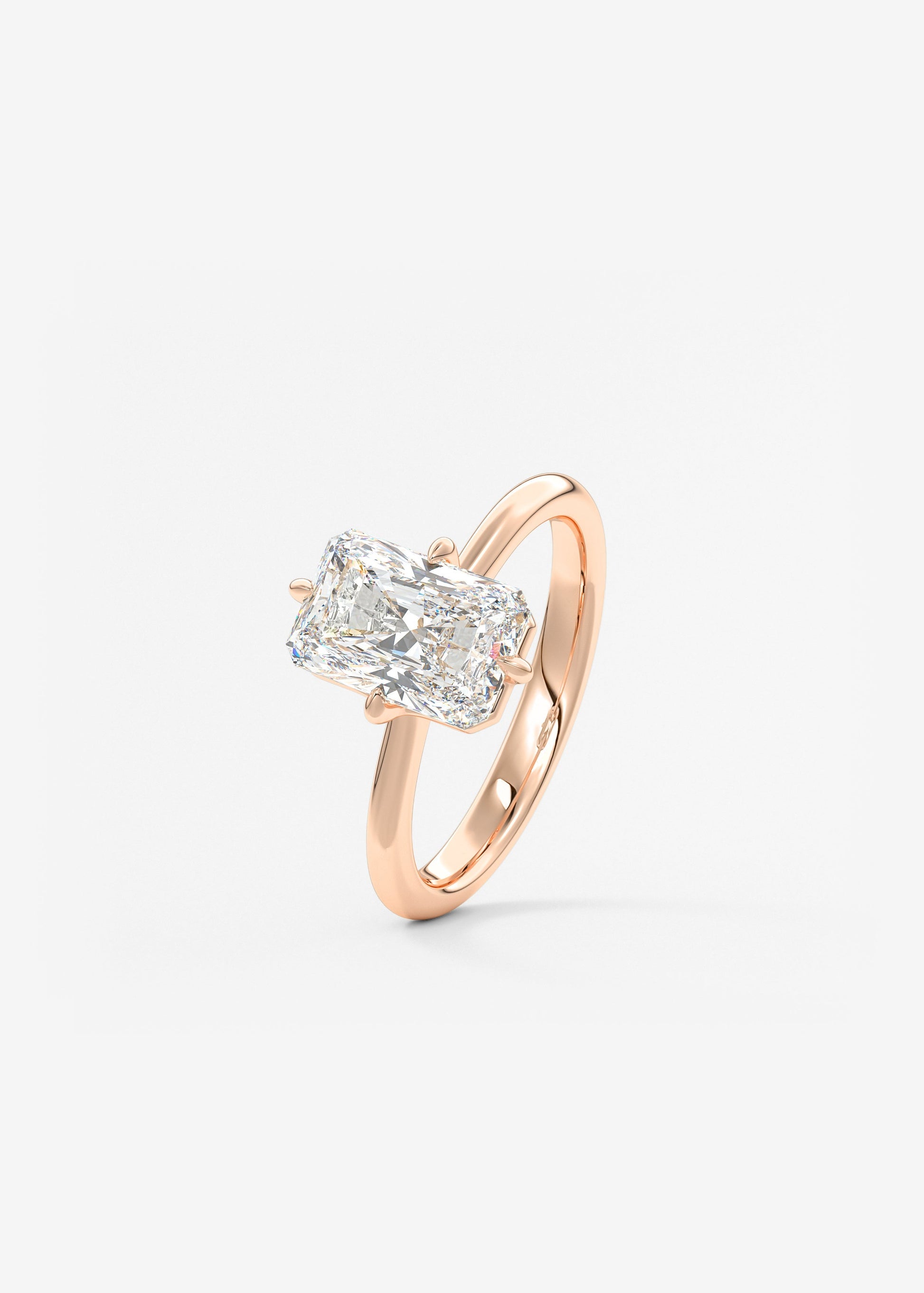Oval Solitaire With Raised Basket Gallery Lab Grown Diamond Engagement Ring