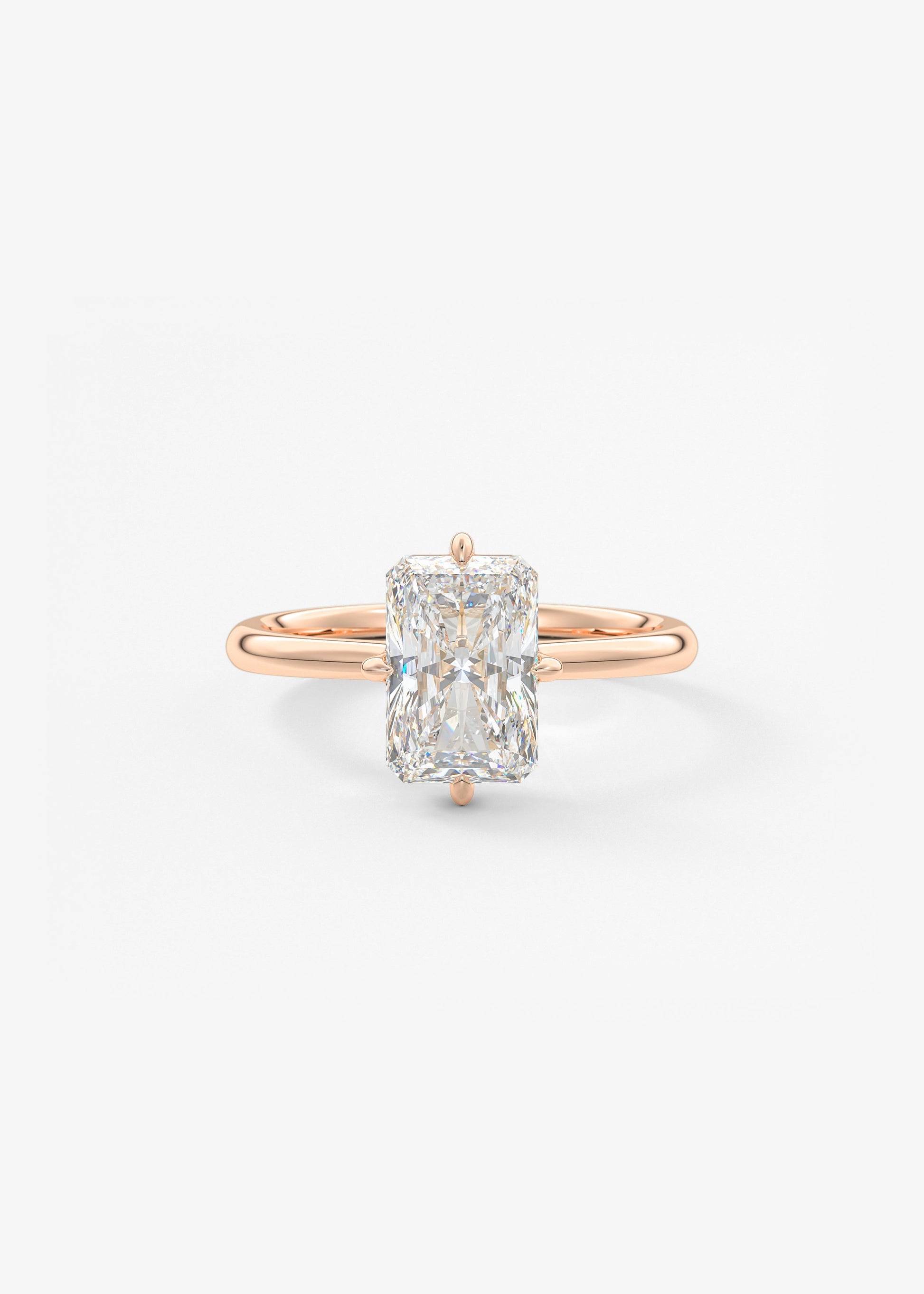 Oval Solitaire With Raised Basket Gallery Lab Grown Diamond Engagement Ring