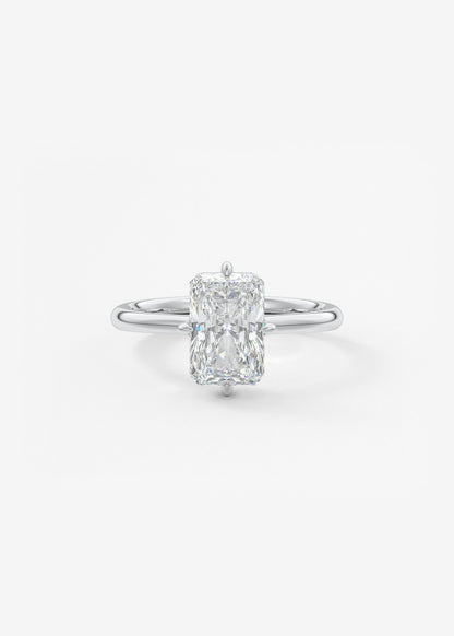 Oval Solitaire With Raised Basket Gallery Lab Grown Diamond Engagement Ring