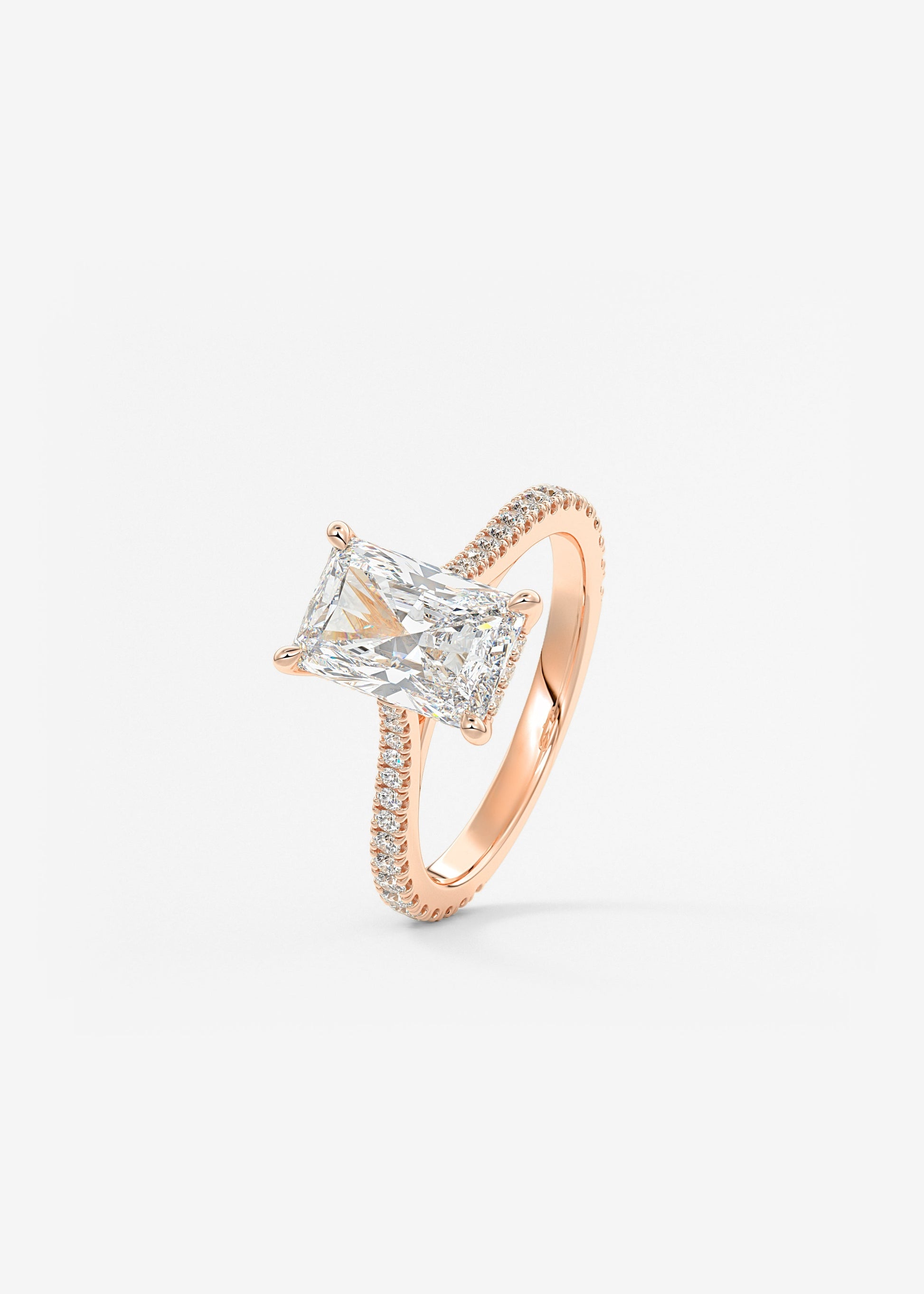 Oval Solitaire With Raised Basket Gallery Lab Grown Diamond Engagement Ring