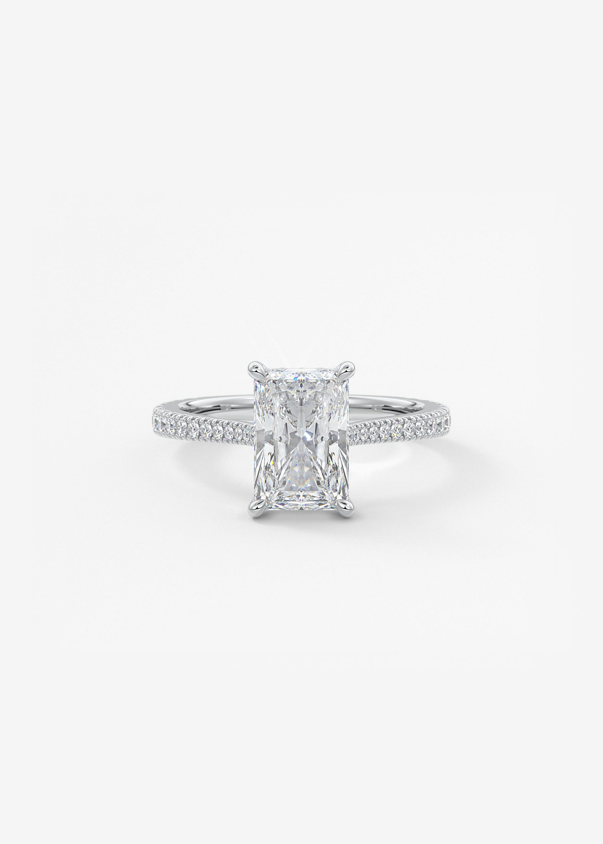 Oval Solitaire With Raised Basket Gallery Lab Grown Diamond Engagement Ring