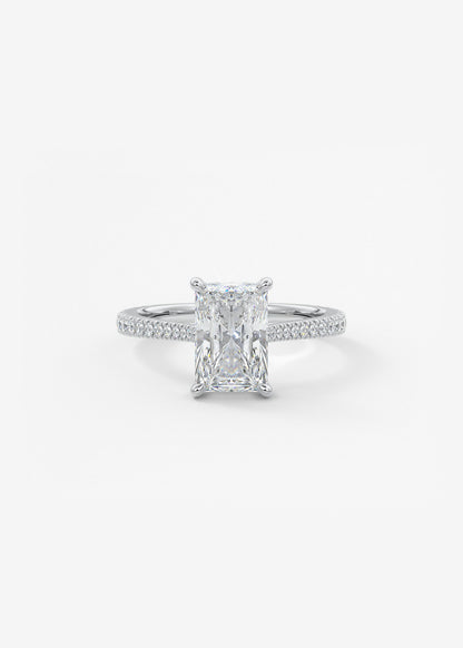 Oval Solitaire With Raised Basket Gallery Lab Grown Diamond Engagement Ring