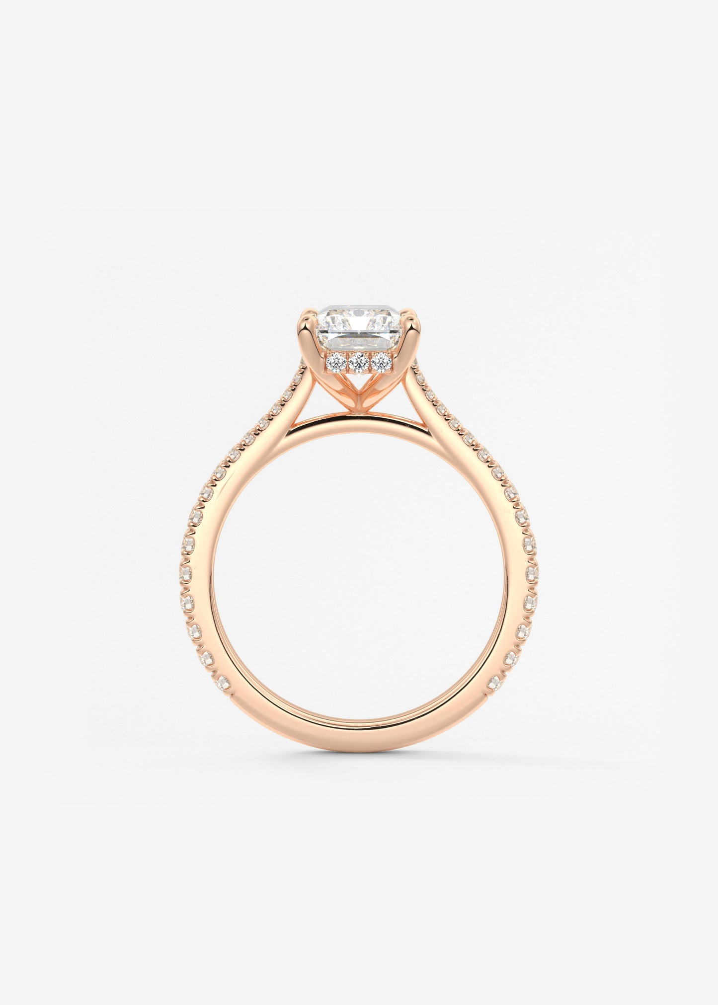 Oval Solitaire With Raised Basket Gallery Lab Grown Diamond Engagement Ring