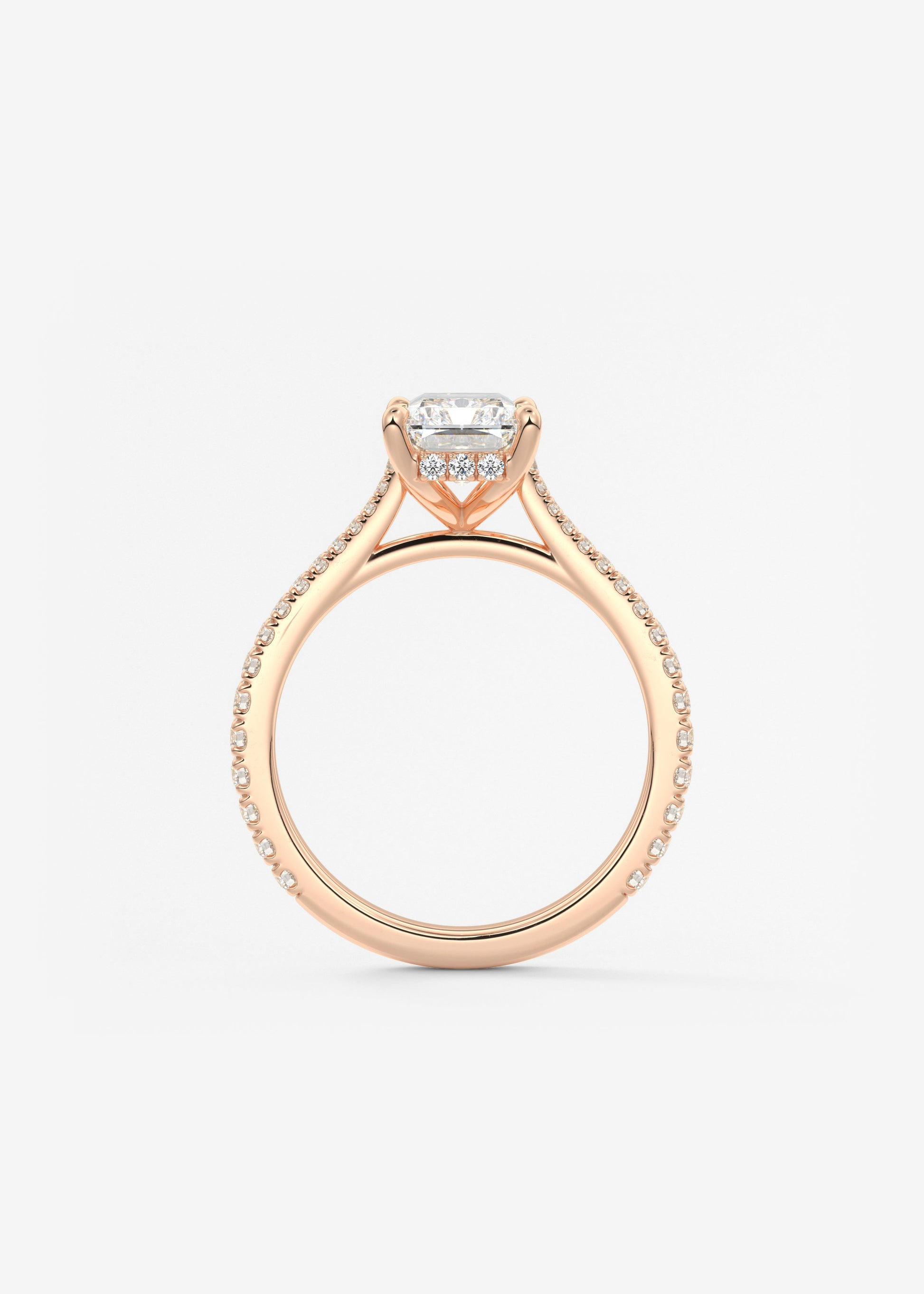 Oval Solitaire With Raised Basket Gallery Lab Grown Diamond Engagement Ring