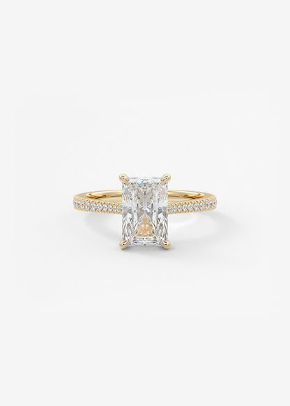 Oval Solitaire With Raised Basket Gallery Lab Grown Diamond Engagement Ring