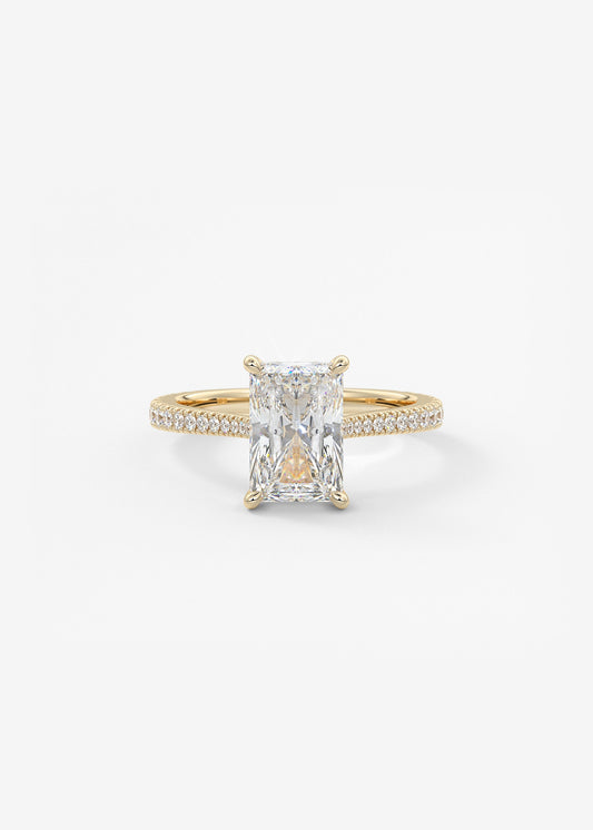 Oval Solitaire With Raised Basket Gallery Lab Grown Diamond Engagement Ring