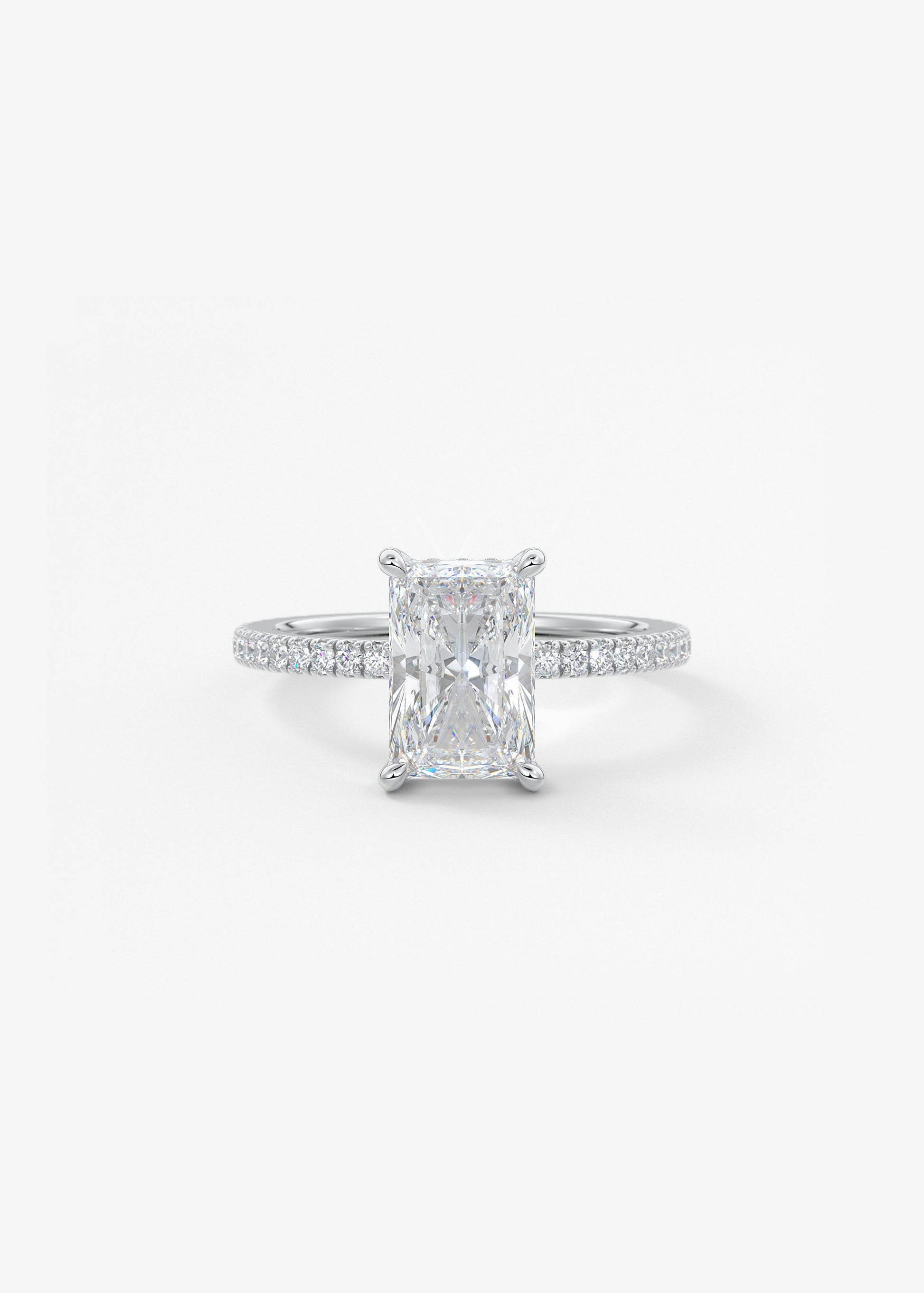 Oval Solitaire With Raised Basket Gallery Lab Grown Diamond Engagement Ring