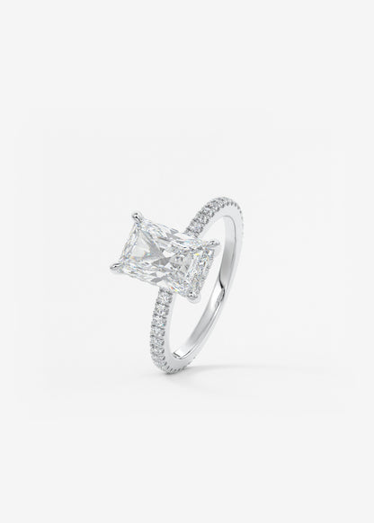 Oval Solitaire With Raised Basket Gallery Lab Grown Diamond Engagement Ring