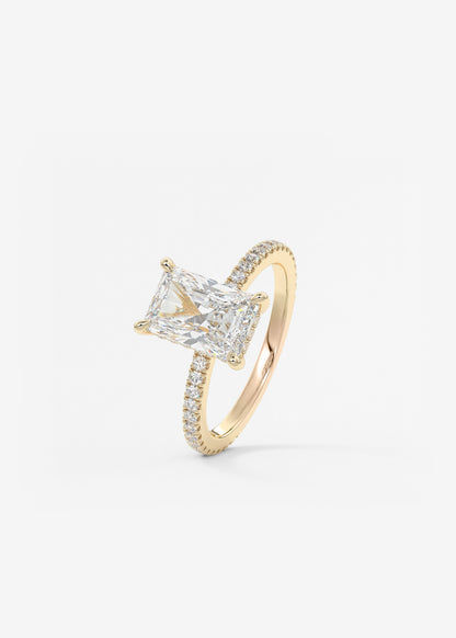 Oval Solitaire With Raised Basket Gallery Lab Grown Diamond Engagement Ring