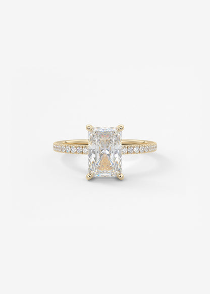 Oval Solitaire With Raised Basket Gallery Lab Grown Diamond Engagement Ring