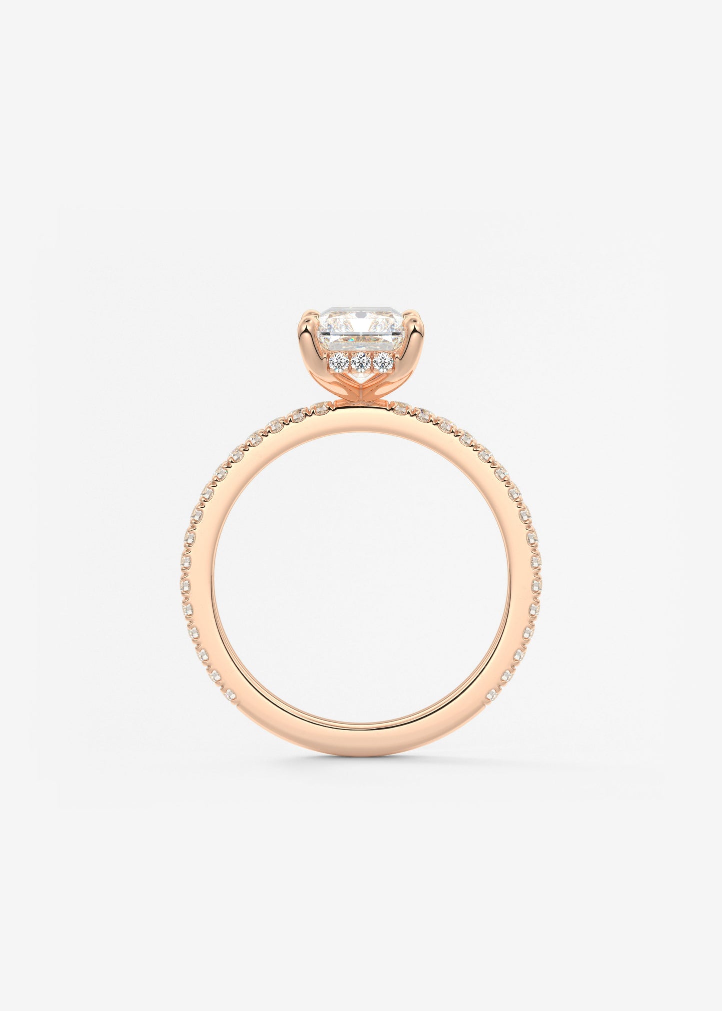 Oval Solitaire With Raised Basket Gallery Lab Grown Diamond Engagement Ring