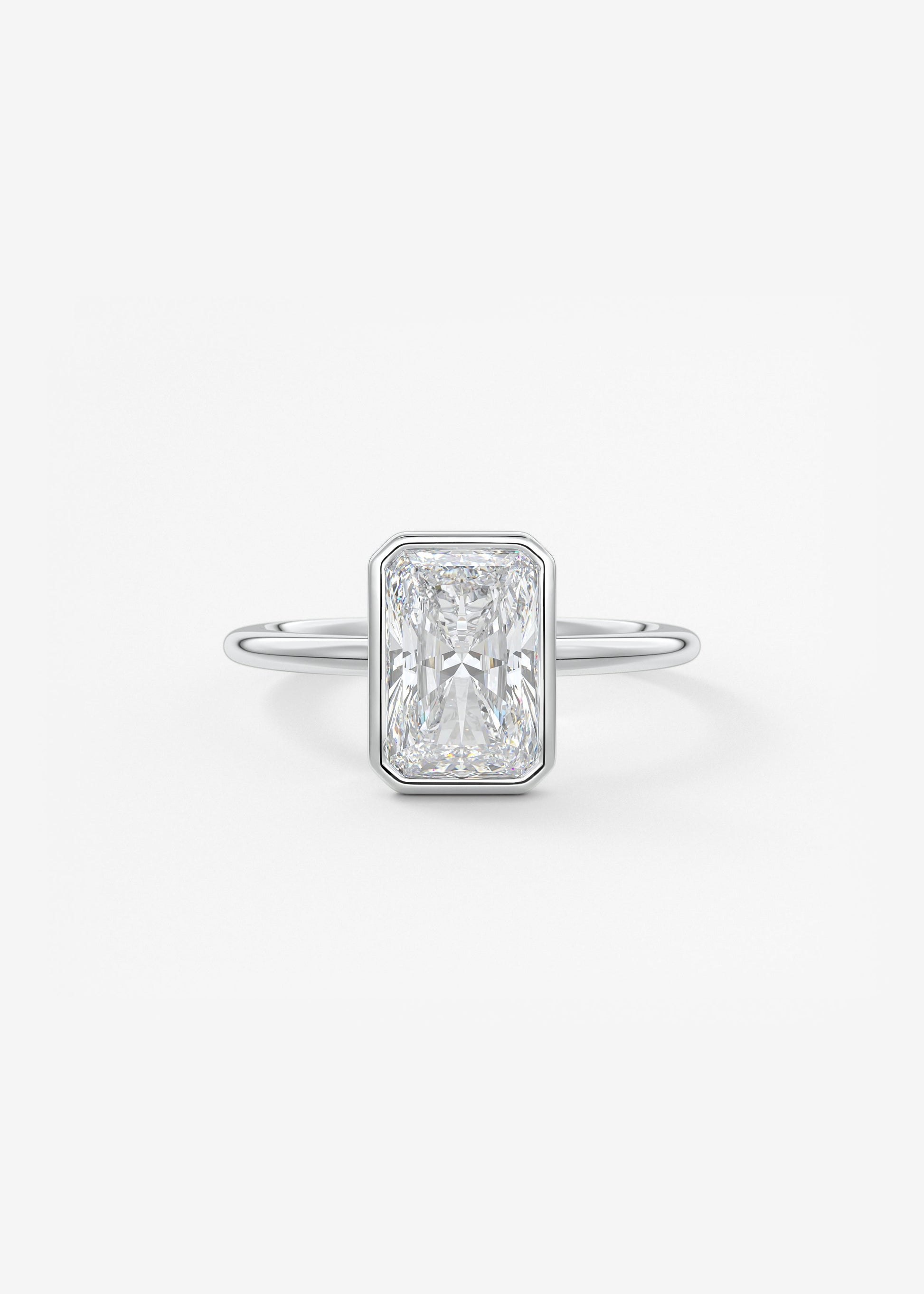 Oval Solitaire With Raised Basket Gallery Lab Grown Diamond Engagement Ring