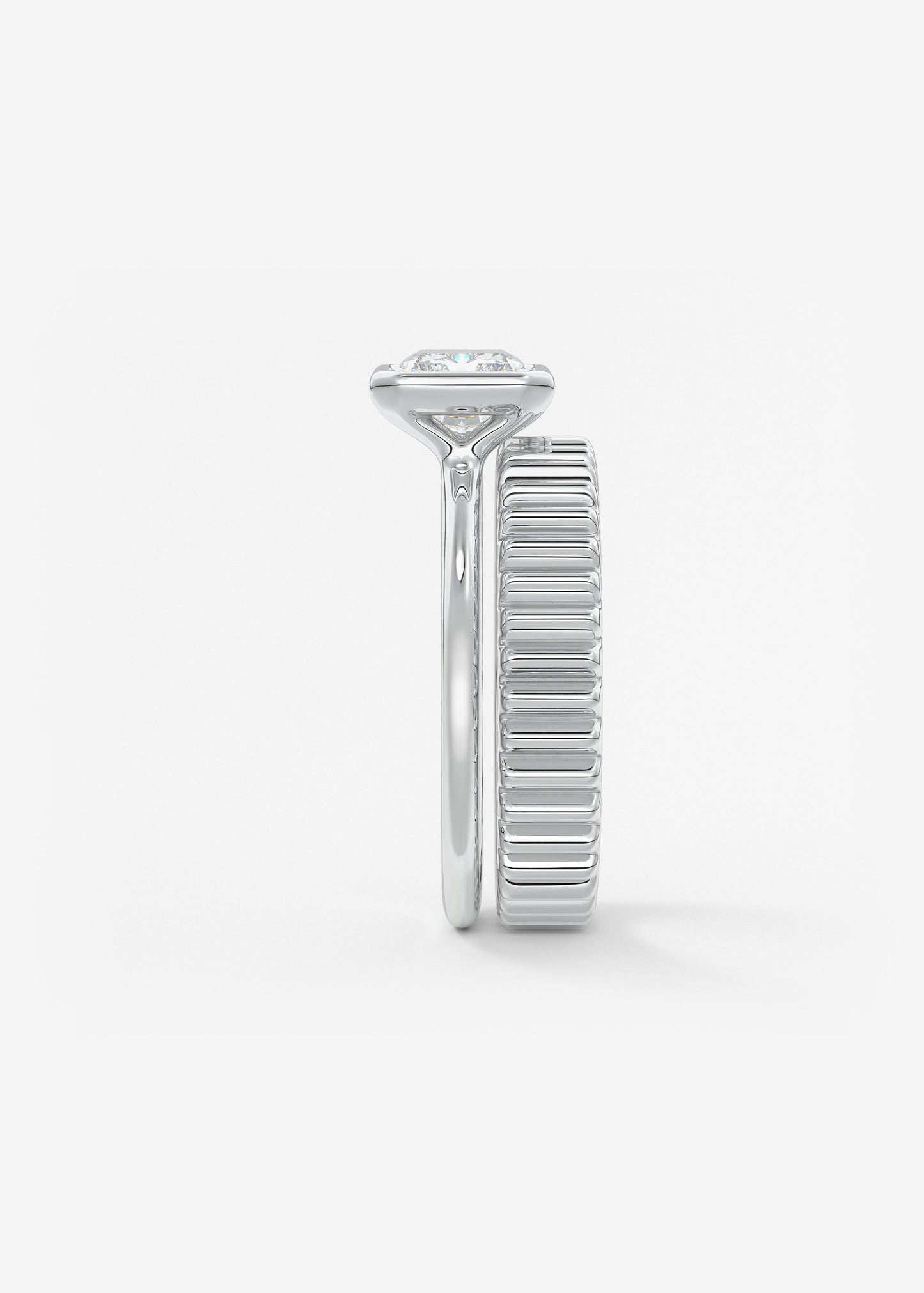 Oval Solitaire With Raised Basket Gallery Lab Grown Diamond Engagement Ring