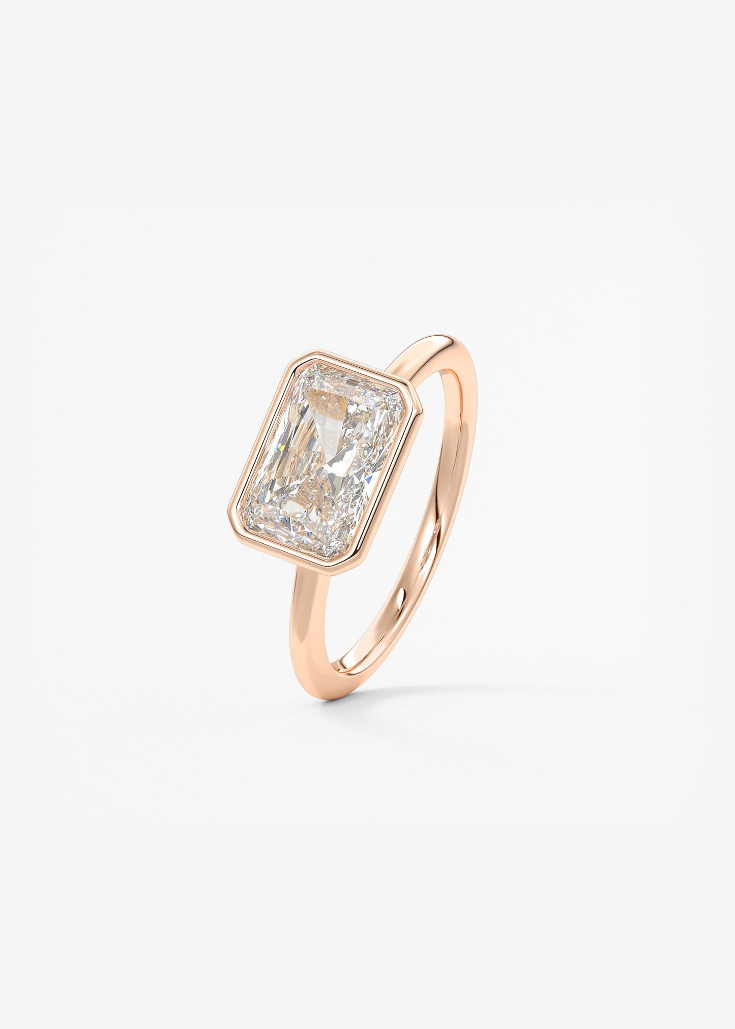 Oval Solitaire With Raised Basket Gallery Lab Grown Diamond Engagement Ring