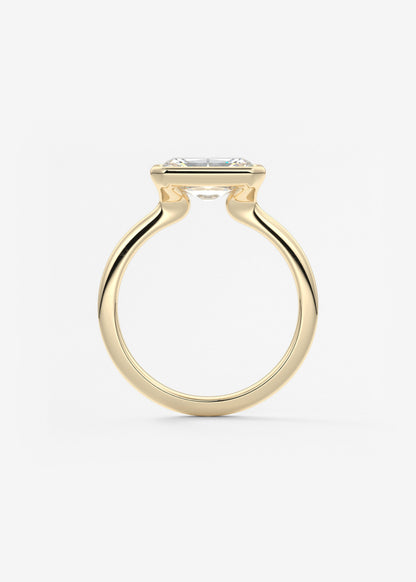Oval Solitaire With Raised Basket Gallery Lab Grown Diamond Engagement Ring