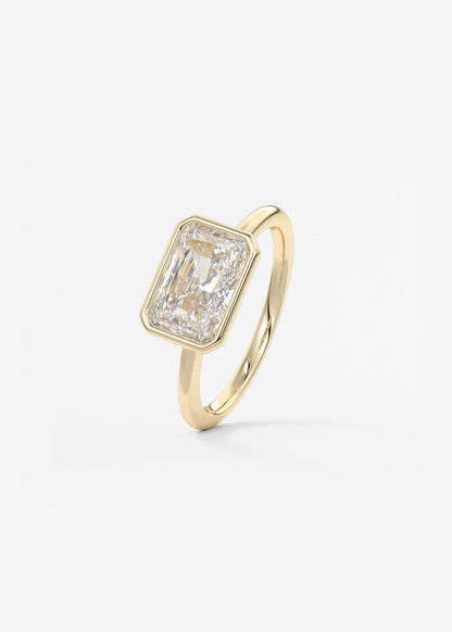 Oval Solitaire With Raised Basket Gallery Lab Grown Diamond Engagement Ring