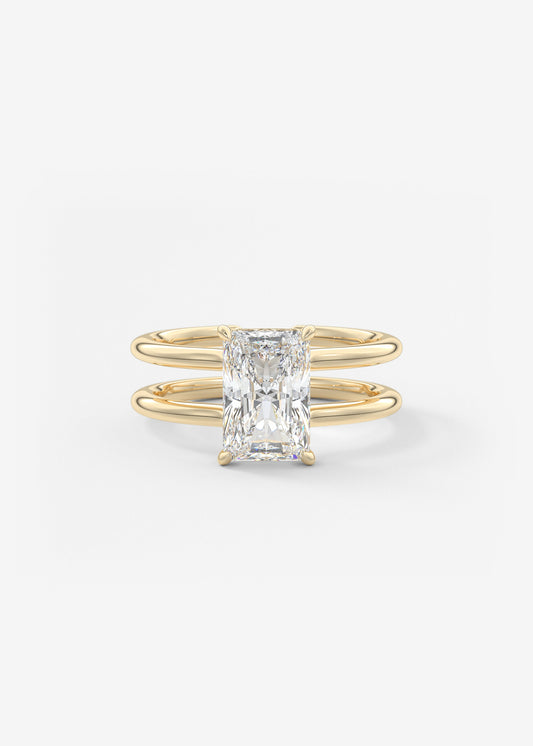 Oval Solitaire With Raised Basket Gallery Lab Grown Diamond Engagement Ring