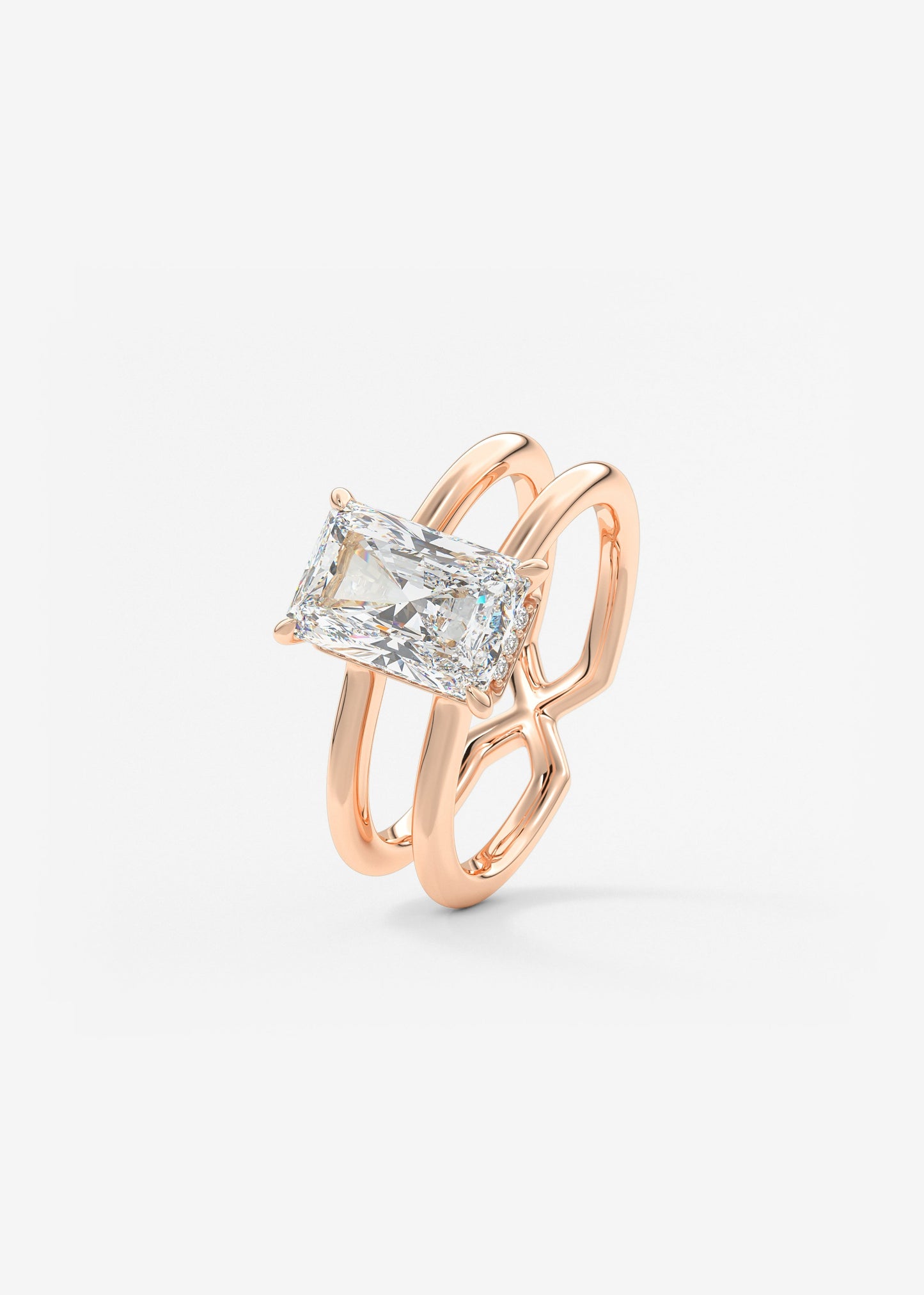 Oval Solitaire With Raised Basket Gallery Lab Grown Diamond Engagement Ring