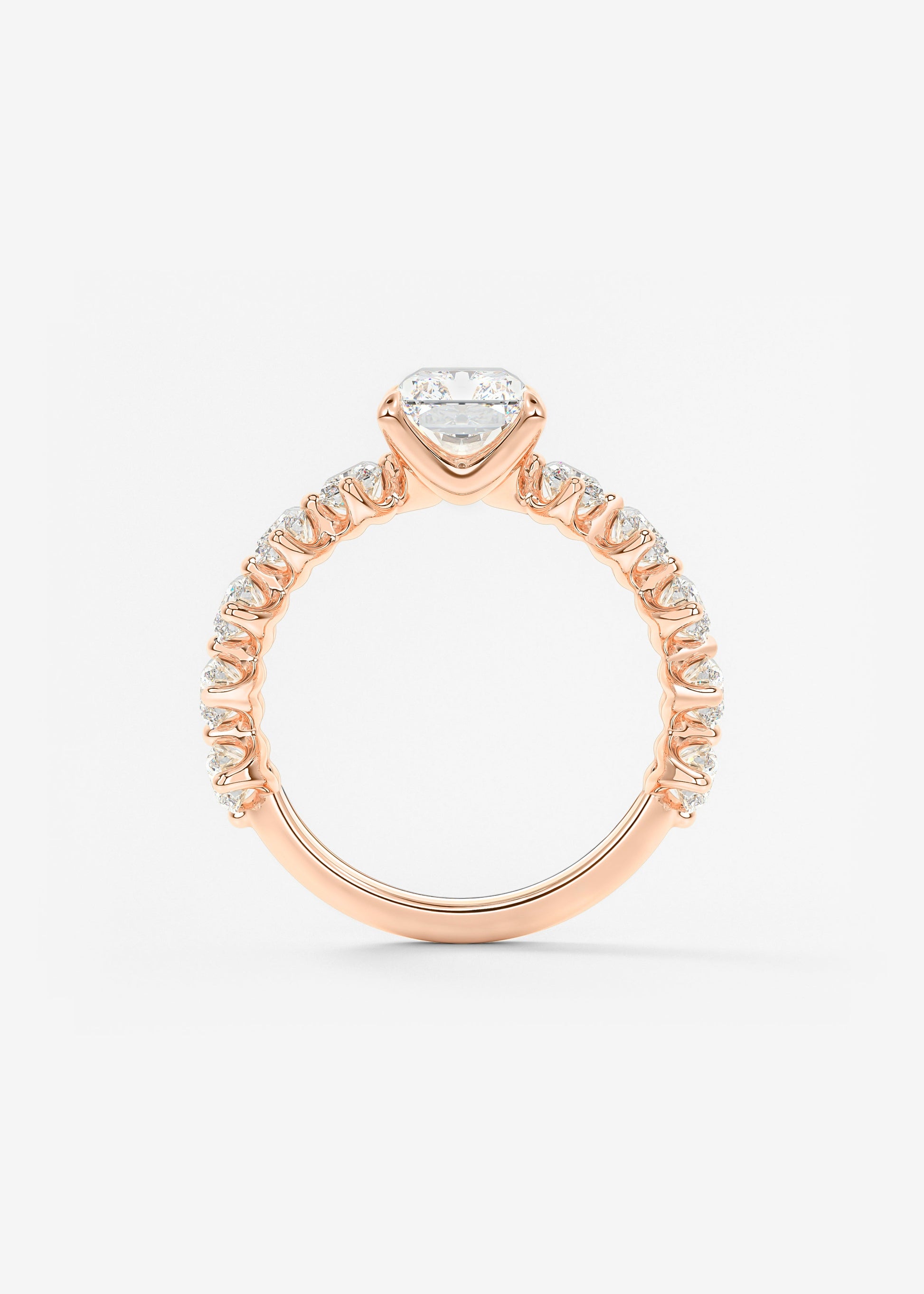 Oval Solitaire With Raised Basket Gallery Lab Grown Diamond Engagement Ring