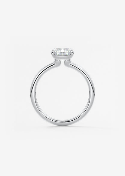 Oval Solitaire With Raised Basket Gallery Lab Grown Diamond Engagement Ring