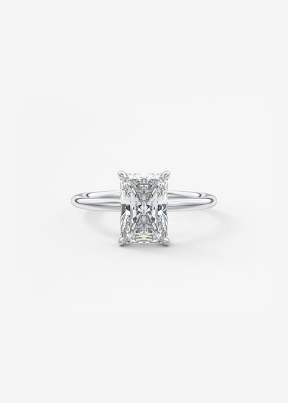 Oval Solitaire With Raised Basket Gallery Lab Grown Diamond Engagement Ring