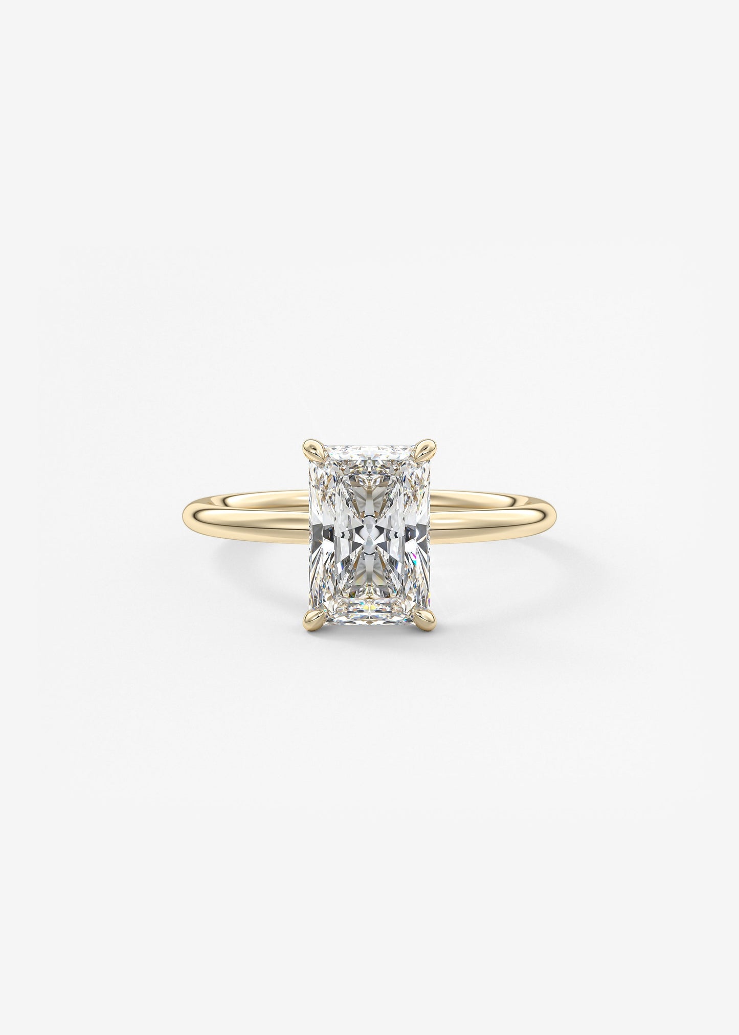 Oval Solitaire With Raised Basket Gallery Lab Grown Diamond Engagement Ring