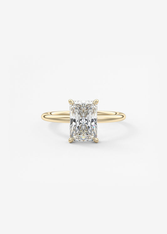 Oval Solitaire With Raised Basket Gallery Lab Grown Diamond Engagement Ring