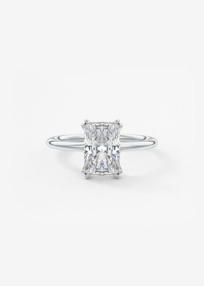 Oval Solitaire With Raised Basket Gallery Lab Grown Diamond Engagement Ring