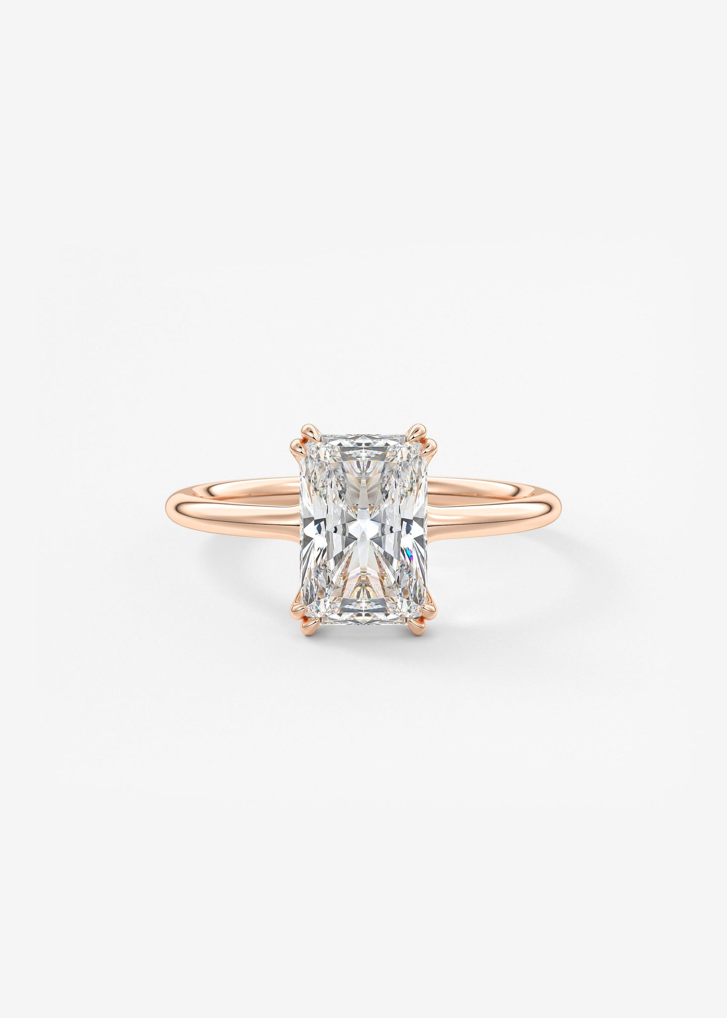 Oval Solitaire With Raised Basket Gallery Lab Grown Diamond Engagement Ring