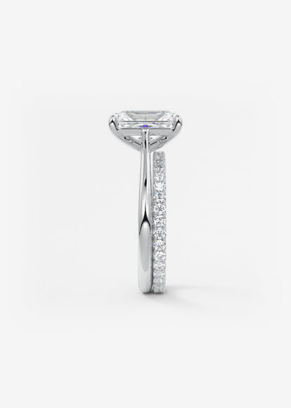 Oval Solitaire With Raised Basket Gallery Lab Grown Diamond Engagement Ring