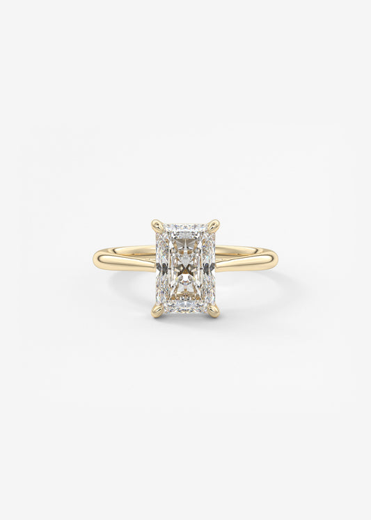 Oval Solitaire With Raised Basket Gallery Lab Grown Diamond Engagement Ring