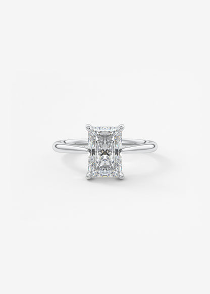 Oval Solitaire With Raised Basket Gallery Lab Grown Diamond Engagement Ring