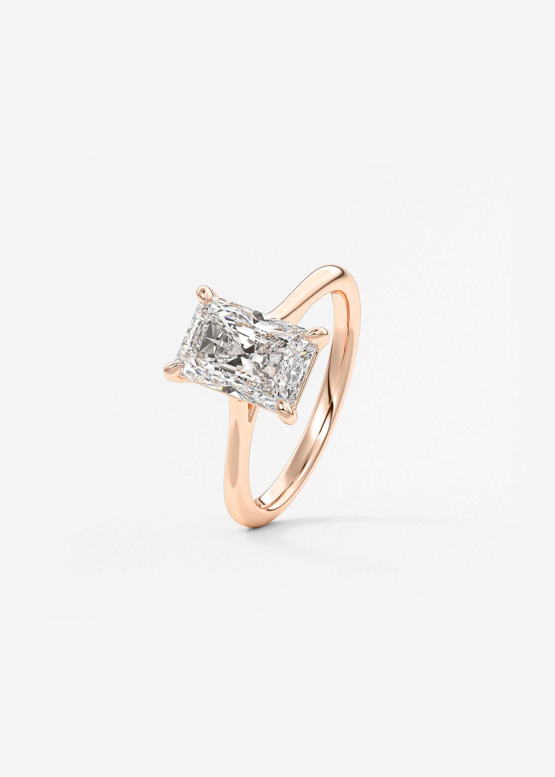 Oval Solitaire With Raised Basket Gallery Lab Grown Diamond Engagement Ring
