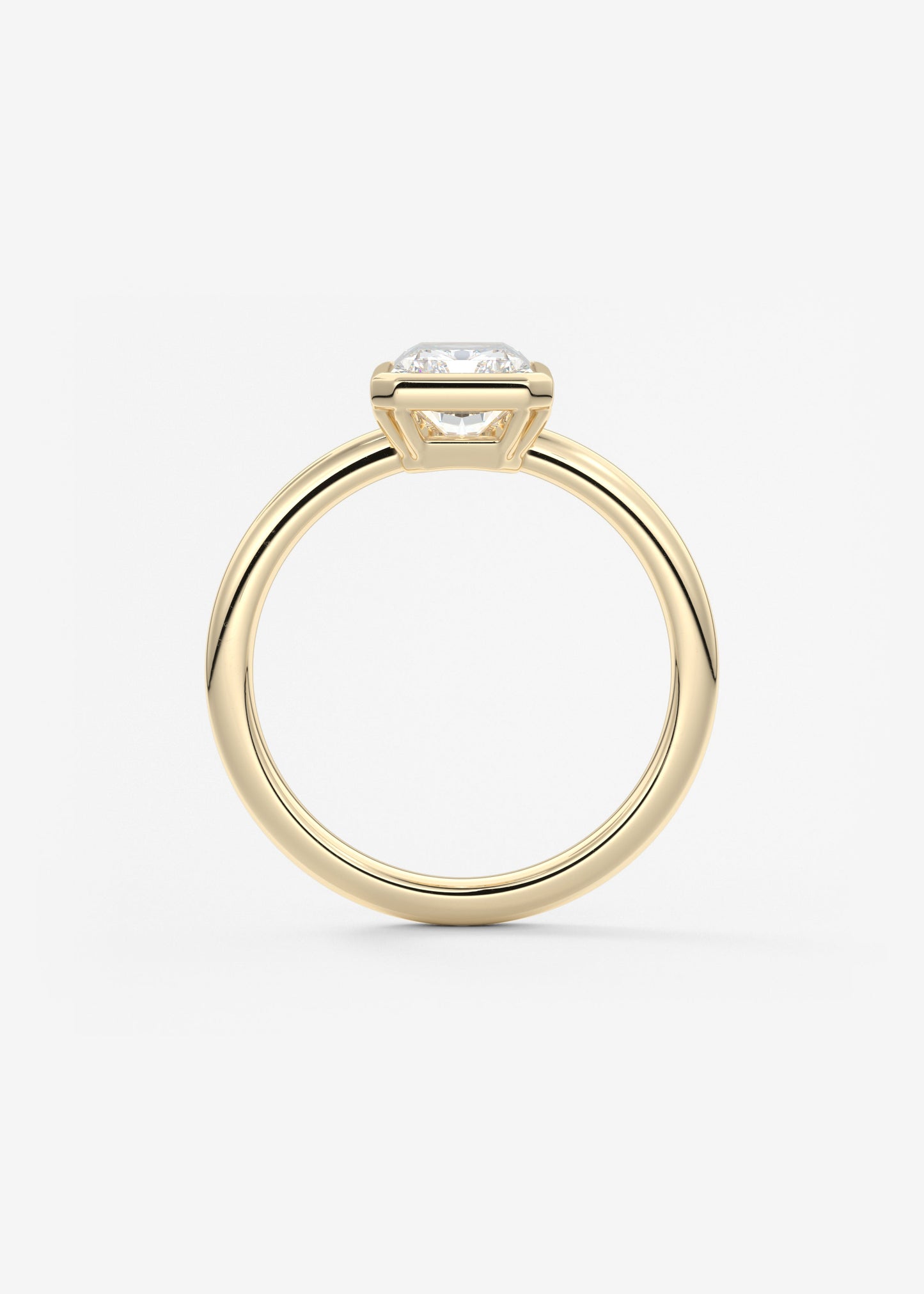 Oval Solitaire With Raised Basket Gallery Lab Grown Diamond Engagement Ring