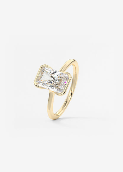 Oval Solitaire With Raised Basket Gallery Lab Grown Diamond Engagement Ring