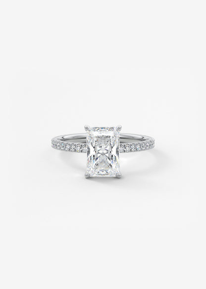 Oval Solitaire With Raised Basket Gallery Lab Grown Diamond Engagement Ring