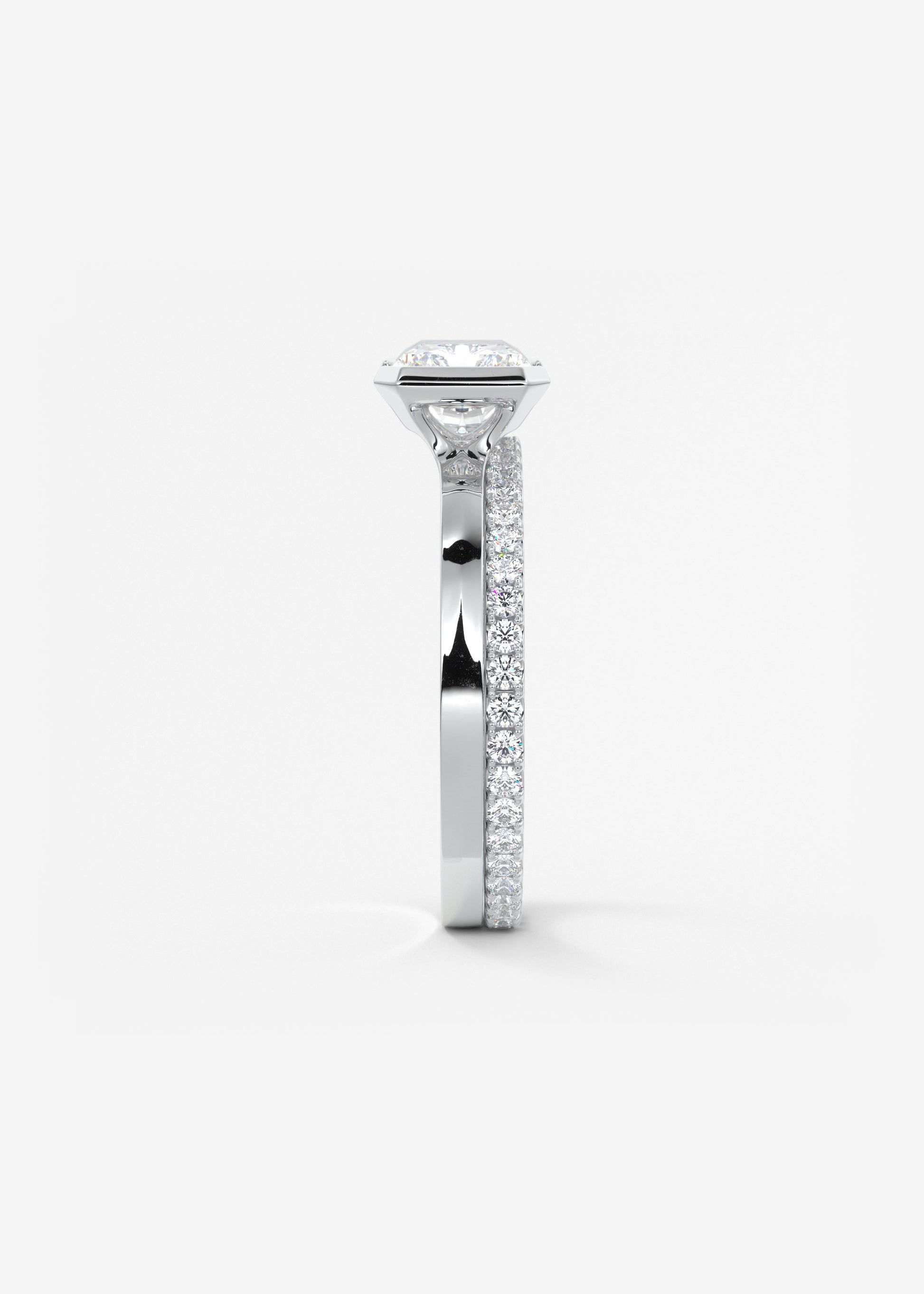 Oval Solitaire With Raised Basket Gallery Lab Grown Diamond Engagement Ring