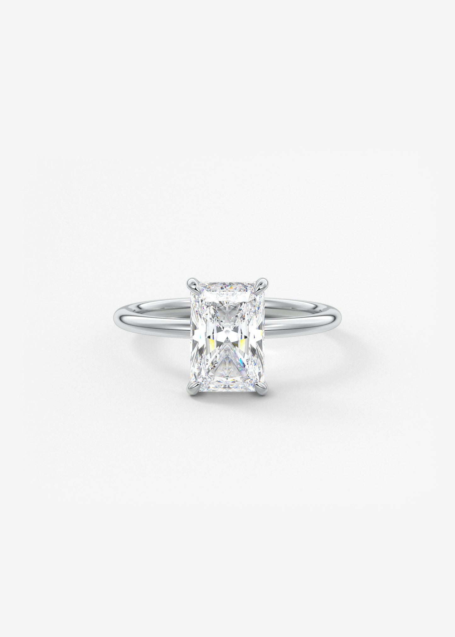 Oval Solitaire With Raised Basket Gallery Lab Grown Diamond Engagement Ring