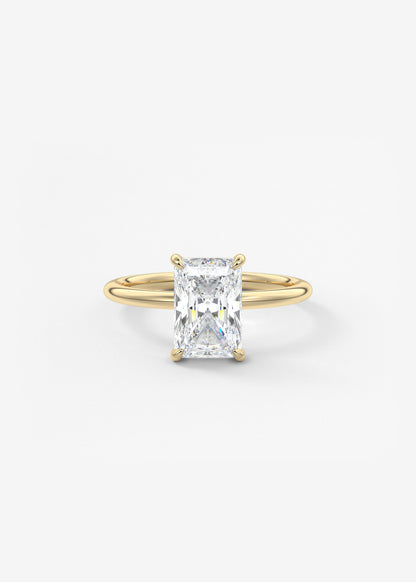 Oval Solitaire With Raised Basket Gallery Lab Grown Diamond Engagement Ring