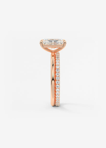Oval Solitaire With Raised Basket Gallery Lab Grown Diamond Engagement Ring