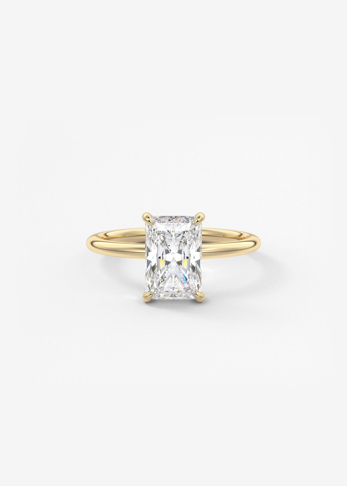 Oval Solitaire With Raised Basket Gallery Lab Grown Diamond Engagement Ring