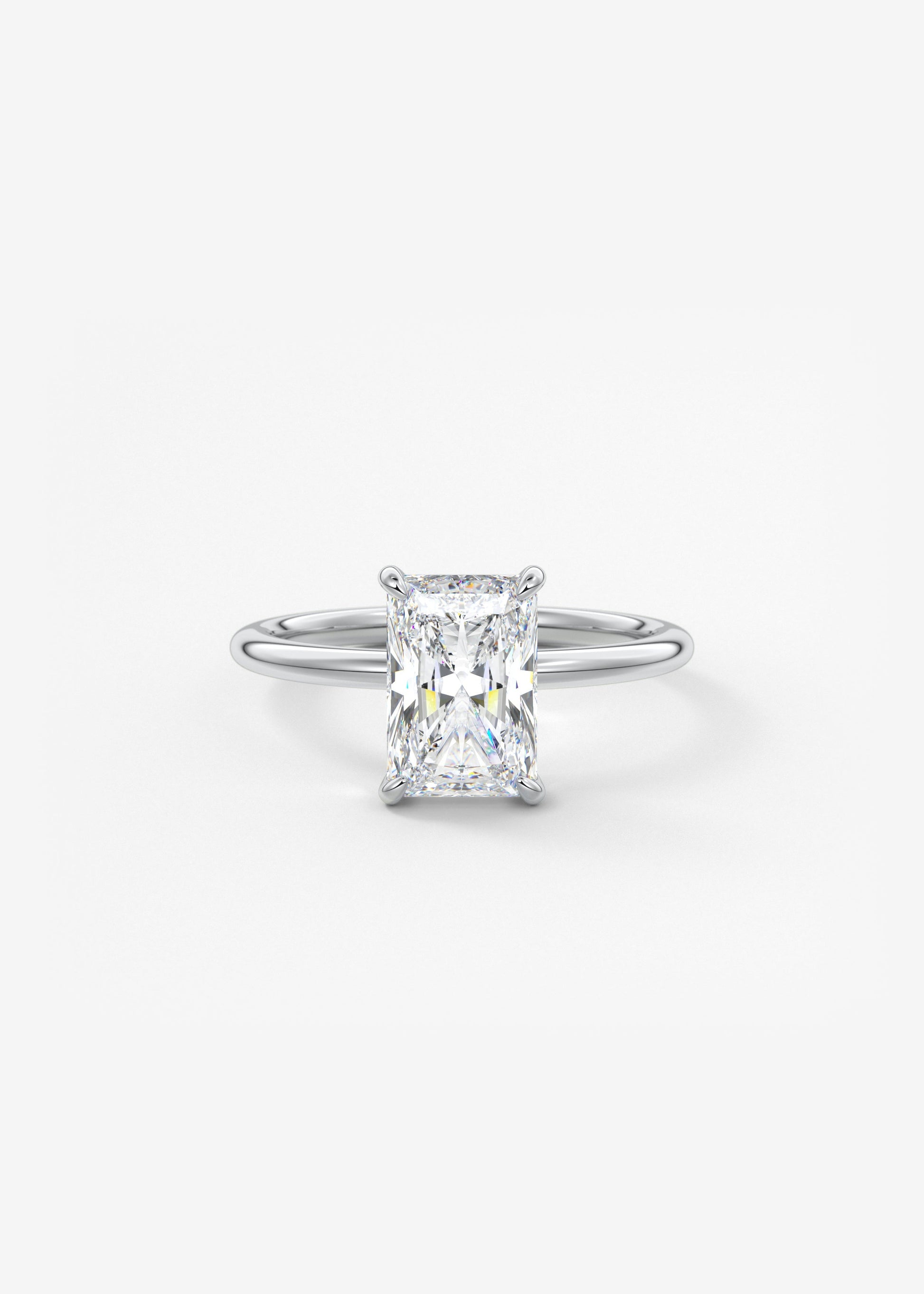 Oval Solitaire With Raised Basket Gallery Lab Grown Diamond Engagement Ring