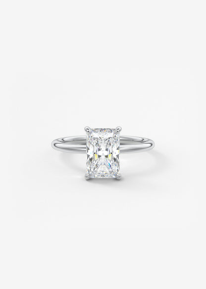 Oval Solitaire With Raised Basket Gallery Lab Grown Diamond Engagement Ring